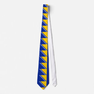 Cravate Drapeau patriotique de Bosnie-Herzégovine
