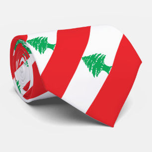 Cravate Drapeau patriotique du Liban