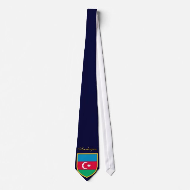 Cravate Drapeau personnalisé de l'Azerbaïdjan (Devant)