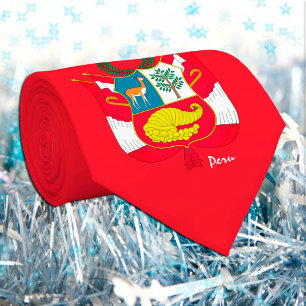 Cravate Drapeau péruvien, emblème mode d'affaires