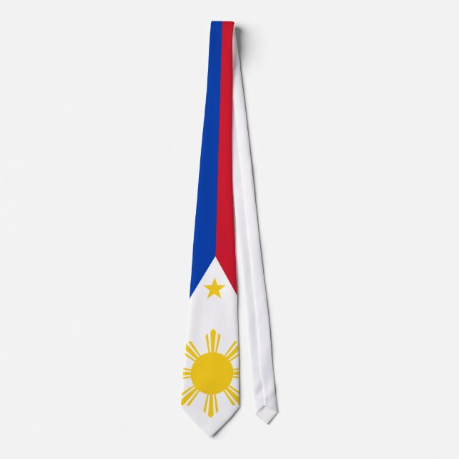 Cravate Drapeau philippin des Philippines (Devant)