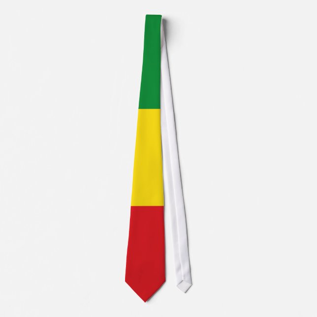 Cravate Drapeau rastafarien Rasta Ethiopie (Devant)