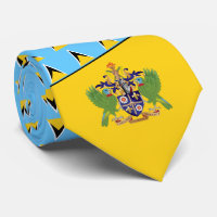 Drapeau Sainte-Lucie & Armoiries, Sainte-Lucie