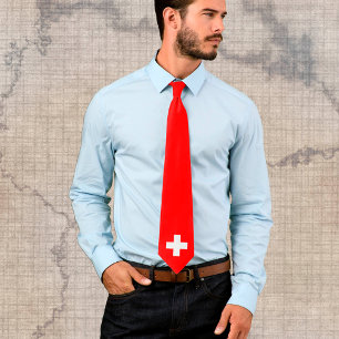Cravate Drapeau suisse / Suisse business fashion
