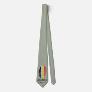 Cravate Drapeau tactile belge