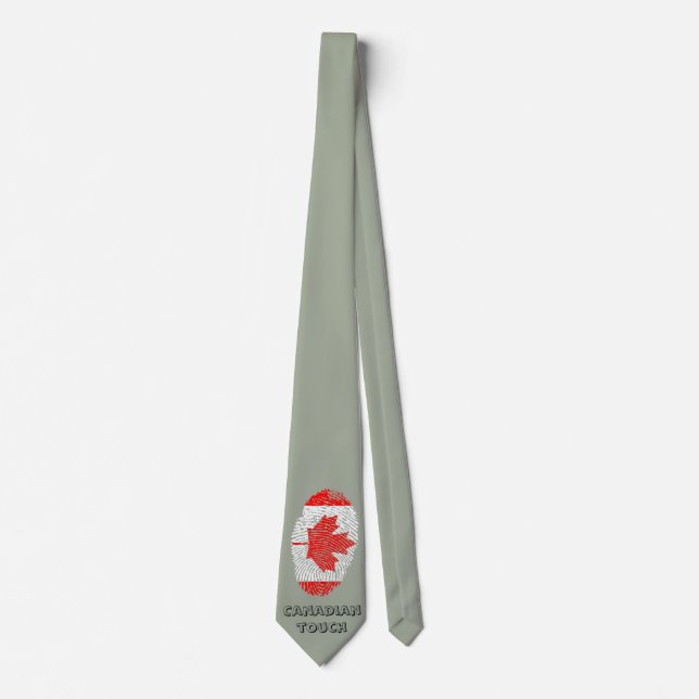 Cravate Drapeau tactile canadien (Devant)