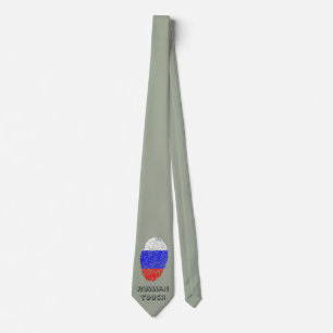 Cravate Drapeau tactile russe