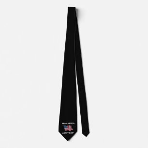 Cravate Drapeau USA vintage anti Trump pro Amérique