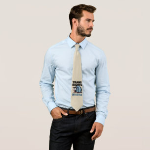 Cravate Droits des trans ou je mords gay drôle fierté LGBT