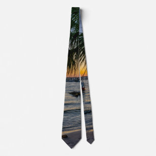 Cravate du coucher de soleil de Floride Gulf Breez