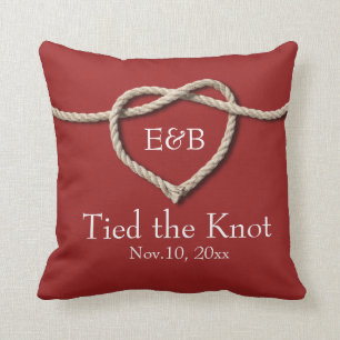 Cravate du Coussin Mariage rouge Knot