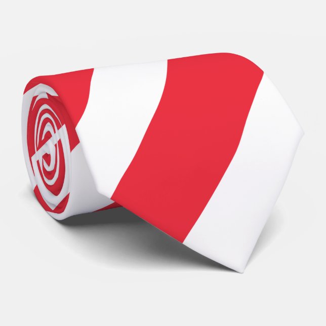 Cravate du drapeau autrichien (Roulé)