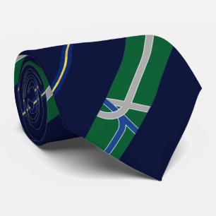 Cravate du drapeau de la ville d'Albany (Oregon)