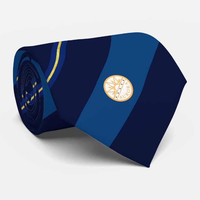 Cravate du drapeau de la ville d'Aurora (Colorado) (Roulé)