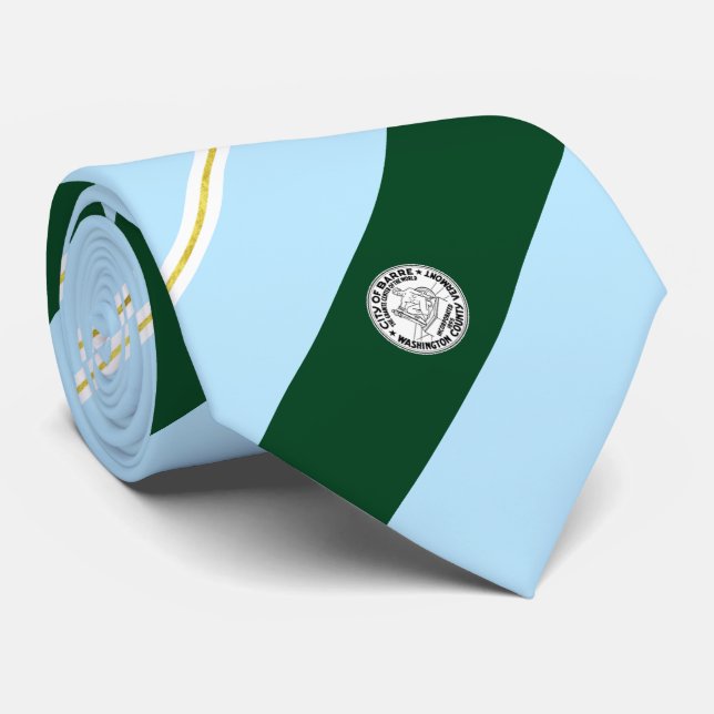 Cravate du drapeau de la ville de Barre (Vermont) (Roulé)