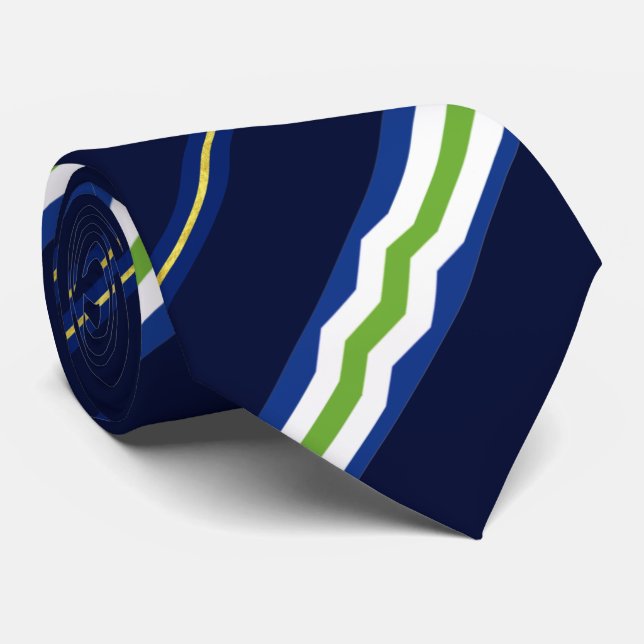 Cravate du drapeau de la ville de Burlington (Verm (Roulé)
