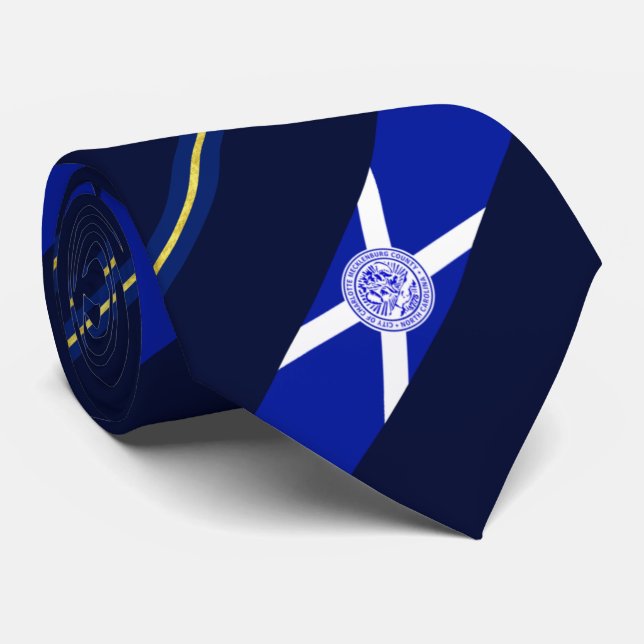 Cravate du drapeau de la ville de Charlotte (Carol (Roulé)