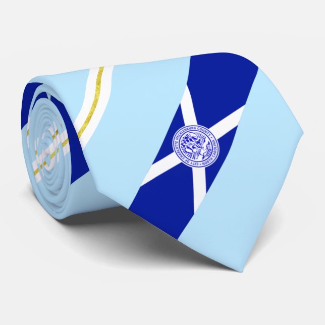Cravate du drapeau de la ville de Charlotte (Carol (Roulé)