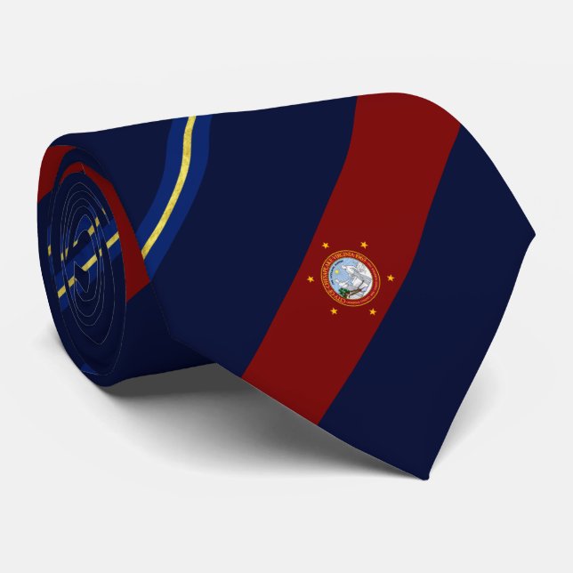 Cravate du drapeau de la ville de Chesapeake (Virg (Roulé)