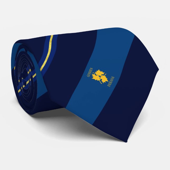 Cravate du drapeau de la ville de Goshen (Indiana) (Roulé)