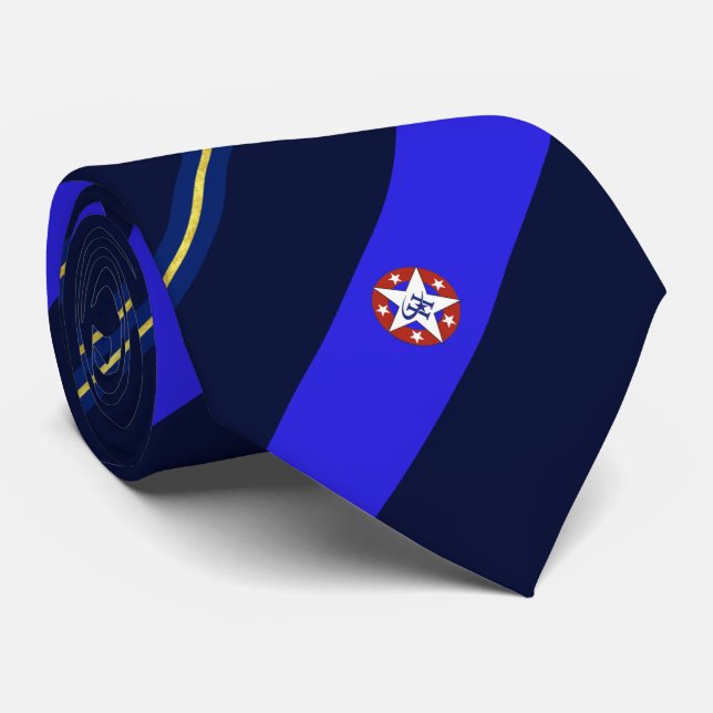 Cravate du drapeau de la ville de Harlingen (Texas (Roulé)
