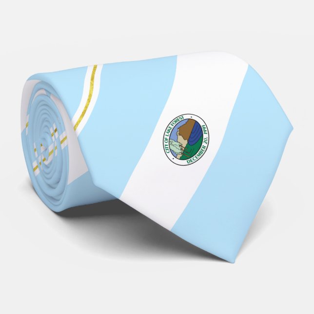 Cravate du drapeau de la ville de Lake Forest (Cal (Roulé)