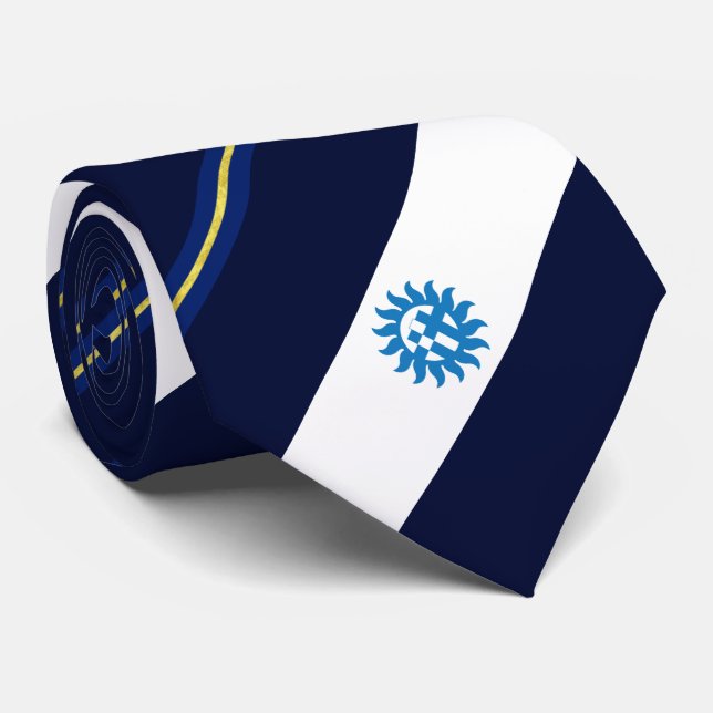 Cravate du drapeau de la ville de Las Cruces (Nouv (Roulé)