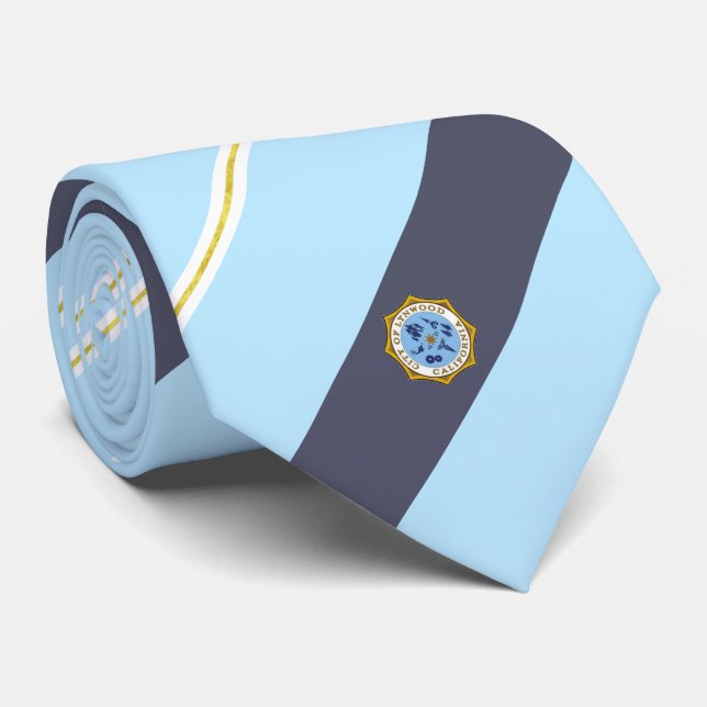 Cravate du drapeau de la ville de Lynwood (Califor (Roulé)
