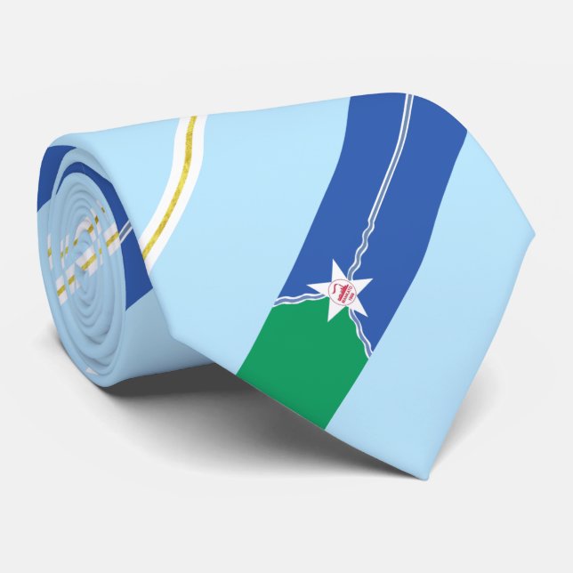 Cravate du drapeau de la ville de Mankato (Minneso (Roulé)