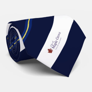 Cravate du drapeau de la ville de Maple Grove (Min