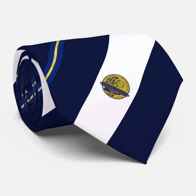 Cravate du drapeau de la ville de Norwalk (Califor (Roulé)
