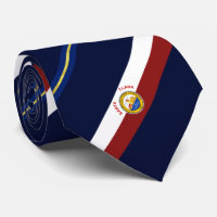 Cravate du drapeau de la ville de père Noël (Calif