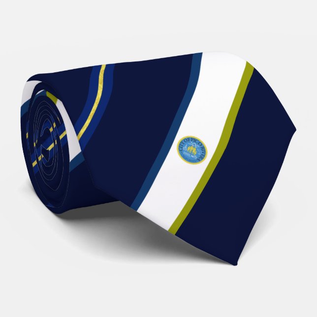 Cravate du drapeau de la ville de Pico Rivera (Cal (Roulé)