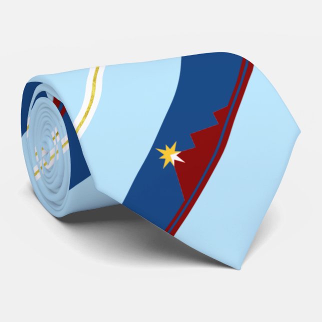 Cravate du drapeau de la ville de Pocatello (Idaho (Roulé)