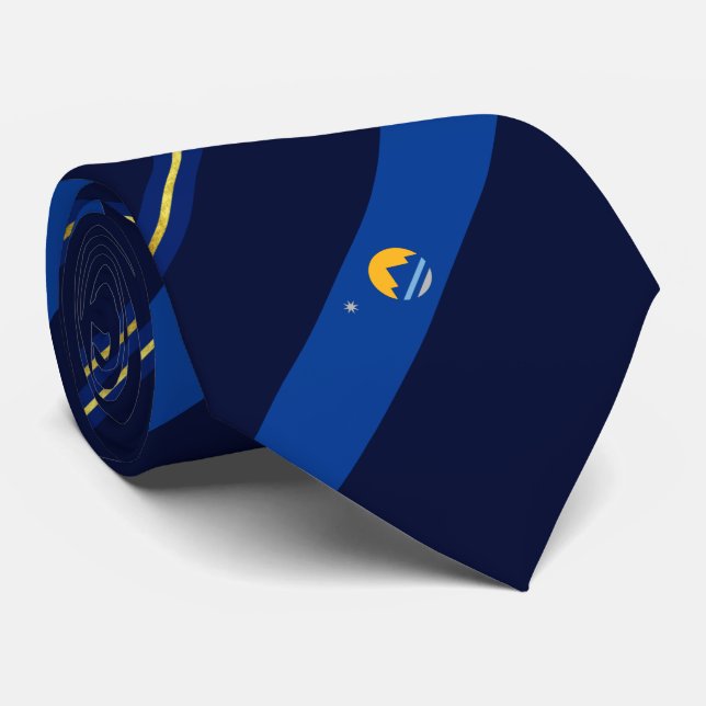 Cravate du drapeau de la ville de Reno (Nevada) (Roulé)