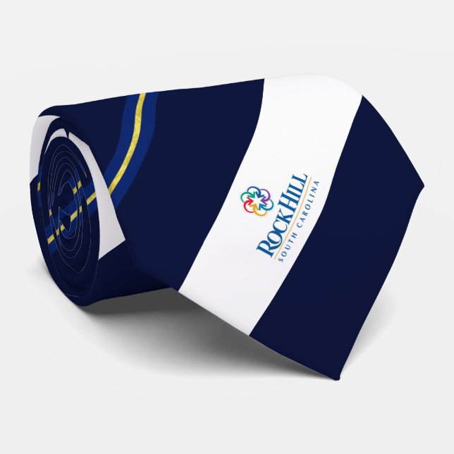 Cravate du drapeau de la ville de Rock Hill (Carol (Roulé)