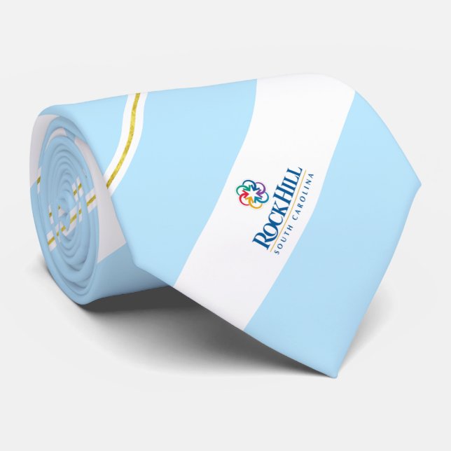 Cravate du drapeau de la ville de Rock Hill (Carol (Roulé)