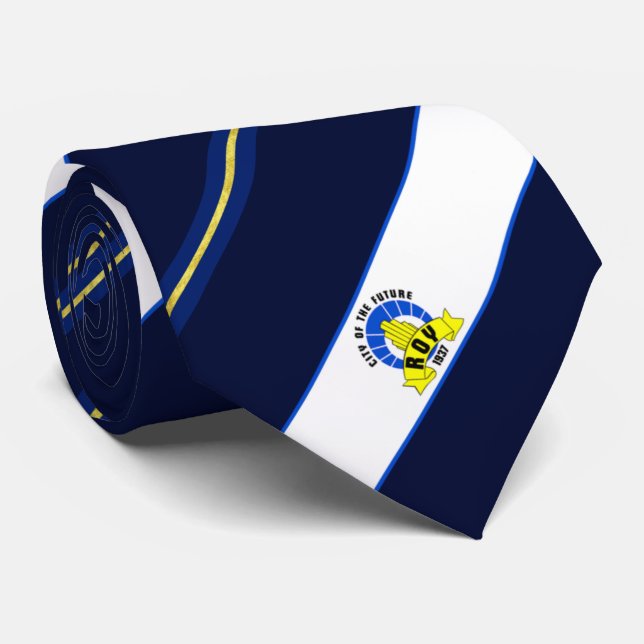 Cravate du drapeau de la ville de Roy (Utah) (Roulé)