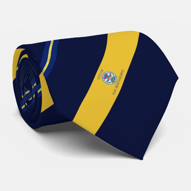 Cravate du drapeau de la ville de San Bernardino ( (Roulé)
