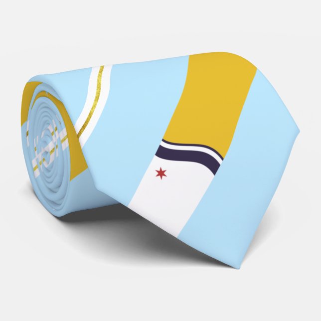 Cravate du drapeau de la ville de South Bend (Indi (Roulé)