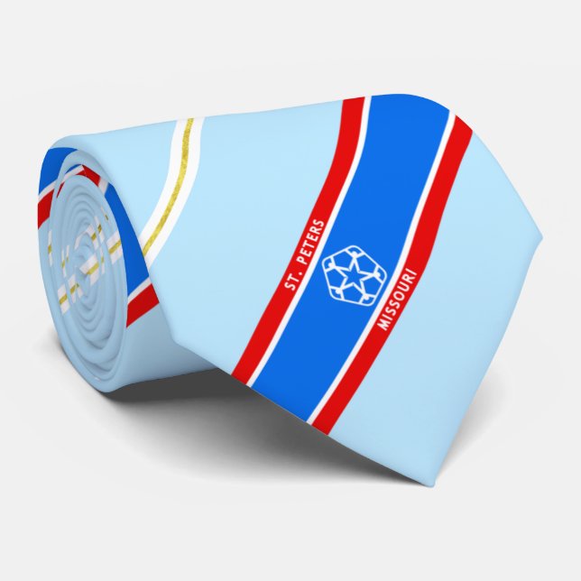 Cravate du drapeau de la ville de St. Peters (Miss (Roulé)