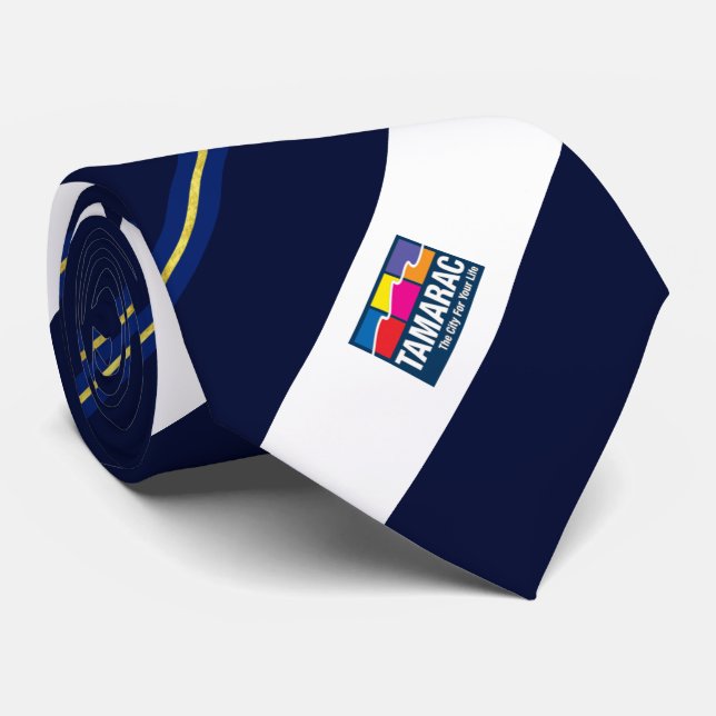Cravate du drapeau de la ville de Tamarac (Floride (Roulé)