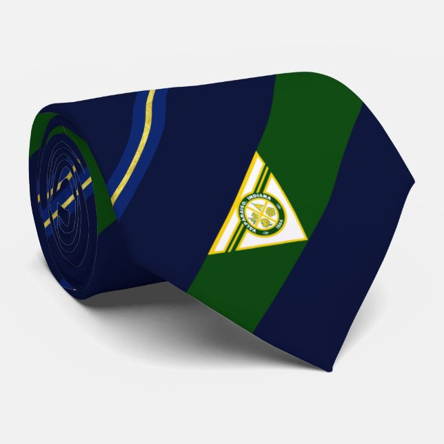 Cravate du drapeau de la ville de Valparaiso (Indi (Roulé)