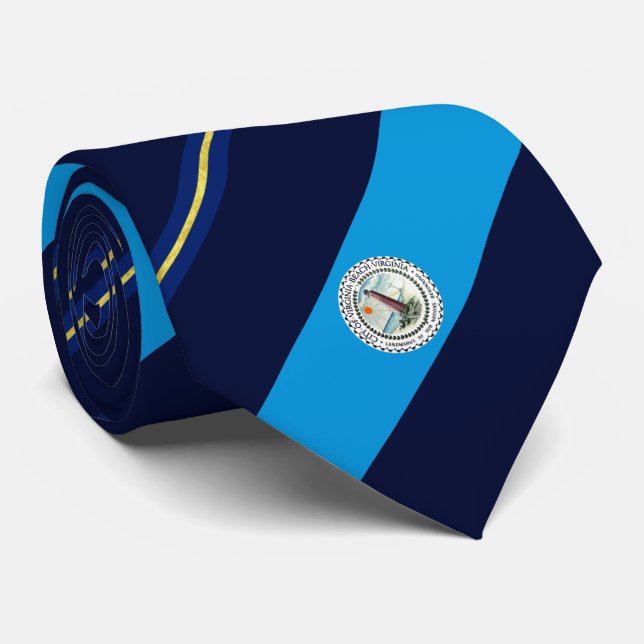 Cravate du drapeau de la ville de Virginia Beach ( (Roulé)