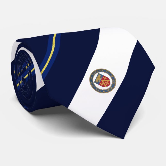 Cravate du drapeau de la ville de Warwick (Rhode I (Roulé)