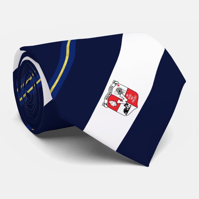 Cravate du drapeau de la ville de Wauwatosa (Wisco (Roulé)