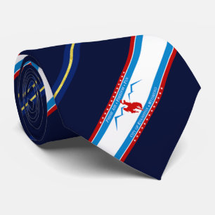 Cravate du drapeau de la ville d'Evanston (Wyoming