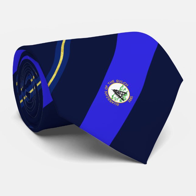 Cravate du drapeau de la ville d'Helena (Montana) (Roulé)