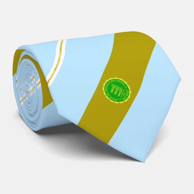 Cravate du drapeau de la ville d'Orange Ouest (New (Roulé)