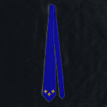 Cravate du drapeau de l'île de france<br><div class="desc">Cravate du drapeau de l'île de france</div>